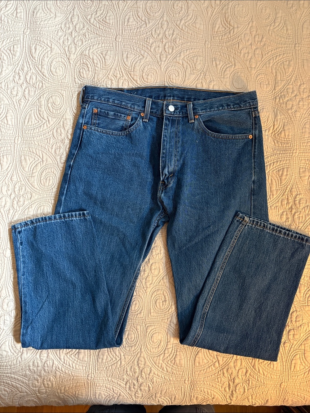 Levi's Men's Straight Jeans in Blue Denim 505 Size 36x30